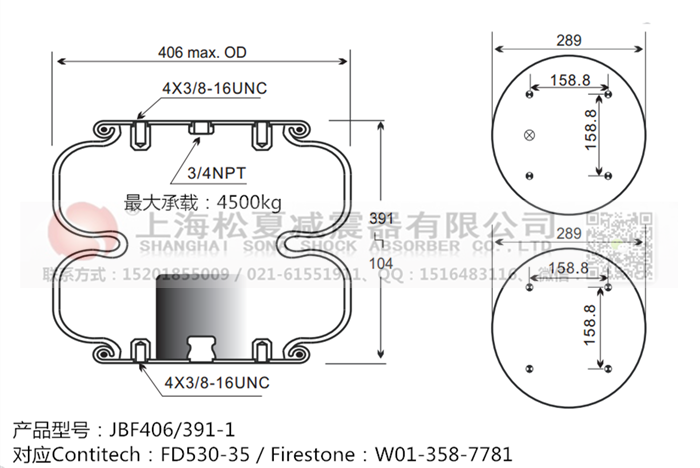 JBF406/391-2橡膠<a href='http://www.yuker.com.cn/' target='_blank'><u>空氣彈簧</u></a>